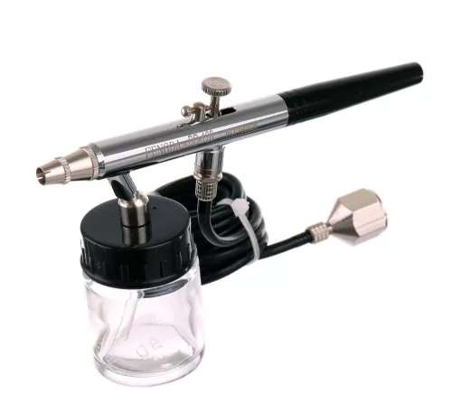 Airbrush Profesional Fengda BD-128 cu Duza de 0,8 mm, Control Dublu, pentru Pictură și Modelare