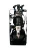 Compresor Silențios cu Un Singur Cilindru din Metal cu Suport Airbrush AS-186A, Légáramlás 23 l/perc, Presiune 3-4 bar, Rezervor 3 litri