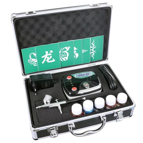 Set Premium de Modelare - HS08-3AC-KA (Mini Aerograf cu Compresor)