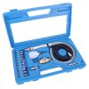 Set Mini Polizor Pneumatic cu Valiză din Plastic Rotake RT-1212K2 (Mandrină de 3 mm)