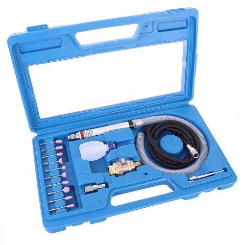 Set Mini Polizor Pneumatic cu Valiză din Plastic Rotake RT-1212K2 (Mandrină de 3 mm)
