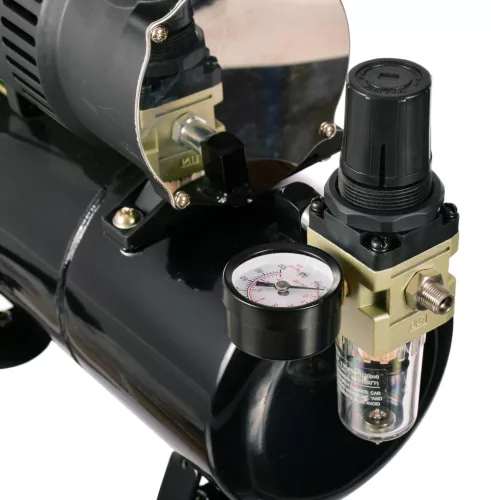 Compresor Airbrush cu 2 Ventilatoare și Rezervor de 3 Litri pentru Funcționare Continuă AS-326