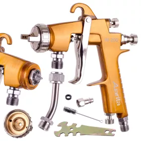   Pistol de pulverizare pentru unități de vopsire Auarita W-200PT HVLP 1,0 mm (compatibil cu sistemele Auarita PT-2 și PT-8)