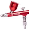Airbrush Profesional Modelare cu Duza de 0,3 mm B-130 Acțiune Dublă Roșu Mini