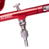 Airbrush Profesional Modelare cu Duza de 0,3 mm B-130 Acțiune Dublă Roșu Mini