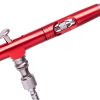 Airbrush Profesional Modelare cu Duza de 0,3 mm B-130 Acțiune Dublă Roșu Mini