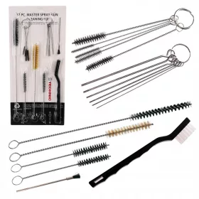   Set de Curățare pentru Pistol de Pulverizare Technic CK-17, 17 Piese