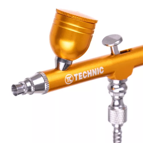 Airbrush Profesional pentru Modelare cu Duza de 0,3 mm B-130 Acțiune Dublă AUR Mini