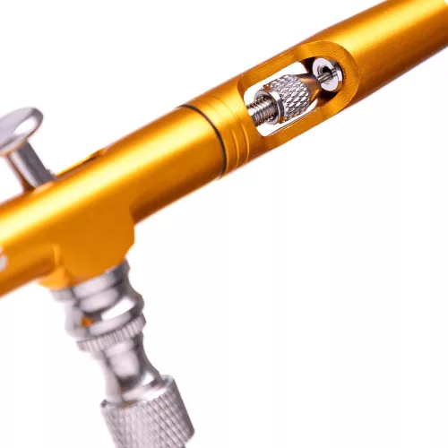 Airbrush Profesional pentru Modelare cu Duza de 0,3 mm B-130 Acțiune Dublă AUR Mini