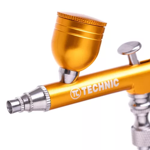Airbrush Profesional pentru Modelare cu Duza de 0,3 mm B-130 Acțiune Dublă AUR Mini