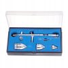 Airbrush Profesional Fengda BD-183 cu Duza de 0,5 mm și 3 Rezervoare
