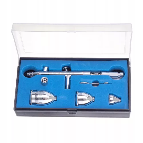Airbrush Profesional Fengda BD-183 cu Duza de 0,5 mm și 3 Rezervoare