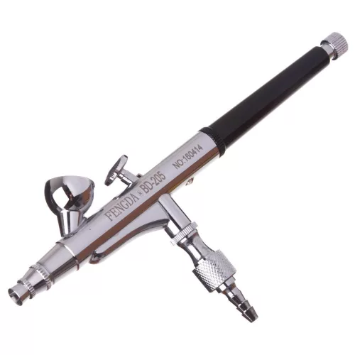 Airbrush Profesional Fengda BD-205 cu Duza de 0.5 mm, Corp Metalic și Control Dublă Acțiune