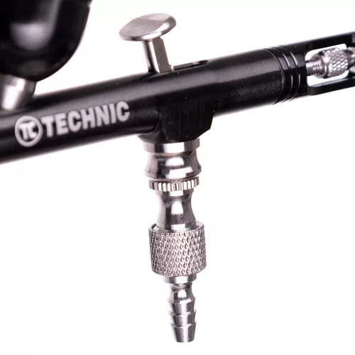 Airbrush Profesional pentru Modelare 0,3 mm TC Technic B-130 Acțiune Dublă Negru Mini