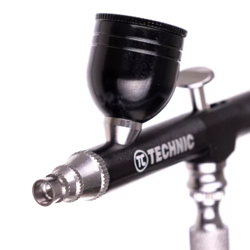 Airbrush Profesional pentru Modelare 0,3 mm TC Technic B-130 Acțiune Dublă Negru Mini
