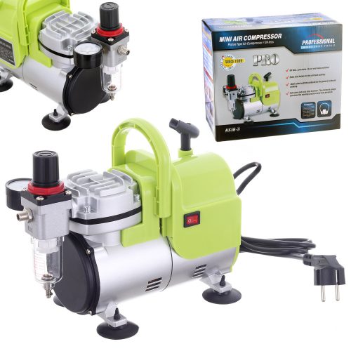 Compresor Modelator pentru Aerograf TC Technic AS18-3, 0,2-1,0 mm, 124W