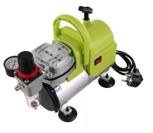 Set Aerograf pentru Modelism cu Compresor TC Technic AS18-3 și Pulverizator Fengda BD-130 0.3 mm