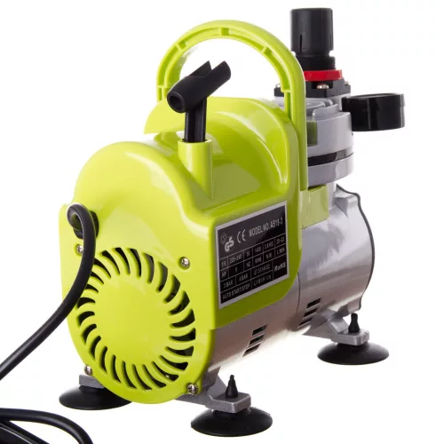 Set Aerograf pentru Modelism cu Compresor TC Technic AS18-3 și Pulverizator Fengda BD-130 0.3 mm