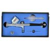 Set Aerograf Profesional cu Compresor, Pulverizator, Furtun, Vopsele și Suport Fengda AS-186 + Fengda BD-130