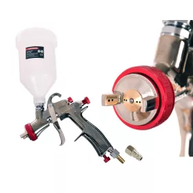   Pistol de Pulverizare Profesional Aeropro R500 LVLP cu Duza de 1,3 mm pentru Compresoare de Dimensiuni Reduse
