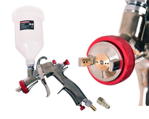 Pistol de Pulverizare Profesional Aeropro R500 LVLP cu Duza de 1,3 mm pentru Compresoare de Dimensiuni Reduse