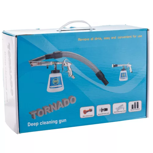 Pistol de Curățare Pneumatică Premium cu Tub de Aspirație pentru Conectare la Aspirator TORNADO TCG-02 (5-6,5 bar, 1000 ml, 270 l/min)