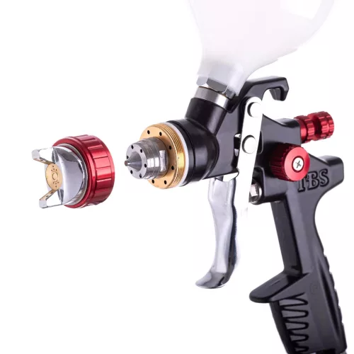 Pistol de Vopsit Profesional cu Duza de 1,7 mm pentru Presiune de 2-2,3 Bar, Capacitate 600 ml - LVLP Tehnic H-901P