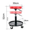 Scaun Atelier Forgó cu Roți cu Rulmenți Big Red TR6100A, Reglabil, Structură din Oțel