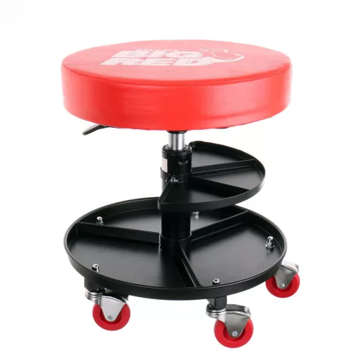 Scaun de Atelier Forgó cu Două Spații de Depozitare și Roți cu Rulmenți Big Red TRH6201J