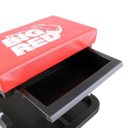 Scaun de Atelier cu Suport pentru Unelte și Sertar, Roți cu Rulmenți Big Red TR6100C