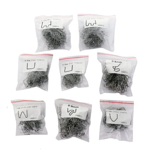 Set 800 Cleme pentru Mașini de Sudură din Plastic Technic DN-F1340, Sârmă 0,8 mm și 0,6 mm, Compatibilitate 14-16 mm