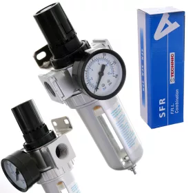   Filtru de aer, regulator, separator de ulei și apă 40 microni Technic AFR80-40 1/2" (aprox. 18-21 mm)