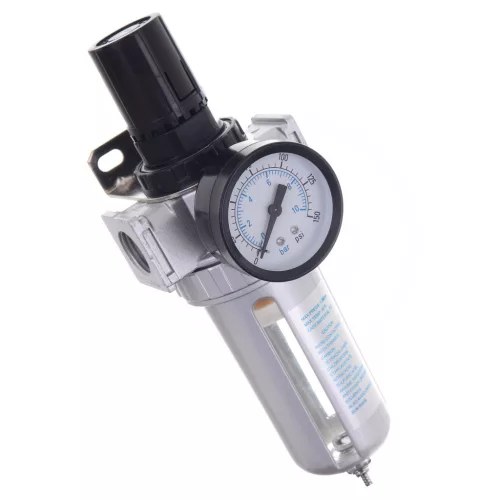 Filtru de aer, regulator, separator de ulei și apă 40 microni Technic AFR80-40 1/2" (aprox. 18-21 mm)