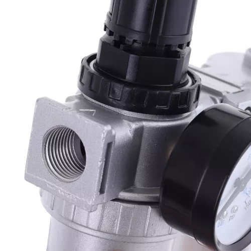 Bloc de Pregătire Aer - Filtru de Aer 40 Microni, Regulator, Lubrificator Pneumatic 1/2" Technic AFRL80