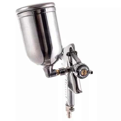Pistol de Pulverizare Economic cu Rezervor Lateral Auarita W-71G, Duza 1,3 mm, Prelucrat CNC