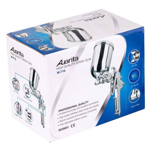 Pistol de Pulverizare Economic cu Rezervor Lateral Auarita W-71G, Duza 2,0 mm