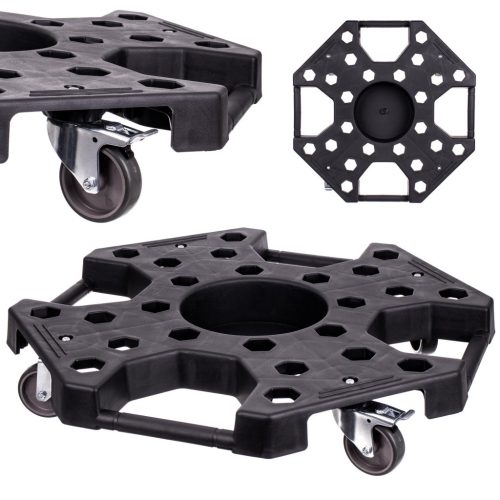Suport Mobil pentru Roți Auto Technic TC0509KJ, Capacitate Maximă 150 kg, Greutate Cărucior ~4,5 kg, Înălțimea Căruciorului 115 mm, Număr de Roți 4