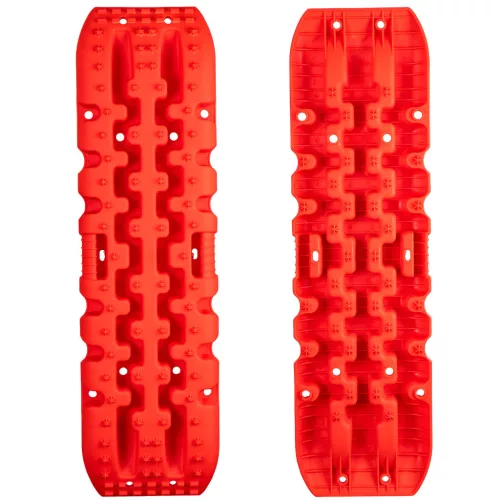Set 2 Bucăți Capcană de Nisip pentru Off-Road 4x4, Utilizabil în Noroi și Zăpadă, Capacitate 10T, Tehnic TS503, Roșu