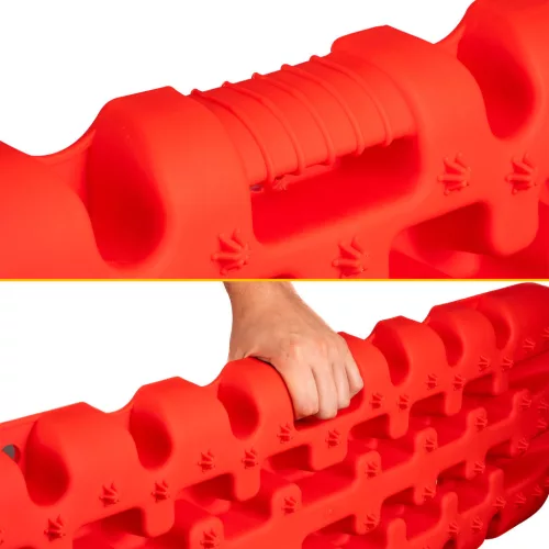 Set 2 Bucăți Capcană de Nisip pentru Off-Road 4x4, Utilizabil în Noroi și Zăpadă, Capacitate 10T, Tehnic TS503, Roșu