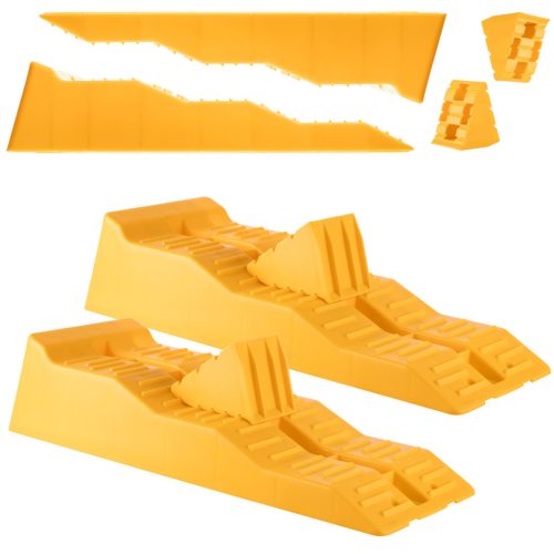 Set de 2 Rampi de Nivelare pentru Rulote și Autorulote Technic TS570KIT, 5 Tone Capacitate, 128 mm Înălțime Maximă