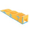 Set de 2 Rampi de Nivelare pentru Rulote și Autorulote Technic TS570KIT, 5 Tone Capacitate, 128 mm Înălțime Maximă