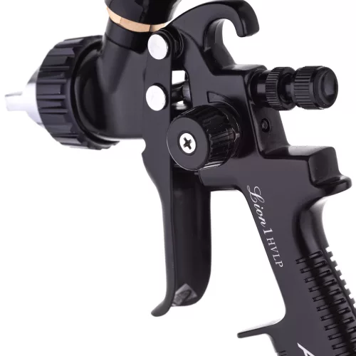 Pistol de Vopsit Profesional Auarita Lion 1 Volum Mare Presiune Mică 1,7 mm cu Furtun din Aliaj de Aluminiu