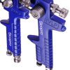 Set Pistol de Vopsit cu 3 Pistoale, Furtunuri de 0.8, 1.4, 1.7 mm, în Geantă de Aluminiu SICOPRO AL827-2000P HVLP