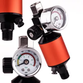   Reductor de Presiune cu Manometru și Filtru pentru Pistoale de Pulverizare 1/4" Sicopro MF-10