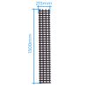 Rampă pliabilă pentru depășirea obstacolelor de nisip, noroi și zăpadă, pentru vehicule off-road 4x4, TC Technic TS501-150