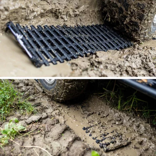 Rampă pliabilă pentru depășirea obstacolelor de nisip, noroi și zăpadă, pentru vehicule off-road 4x4, TC Technic TS501-150