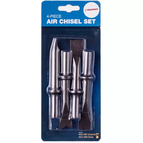 Set de Dălți cu Prindere Rotundă pentru Mașini Pneumatice de Dăltuit, 125 mm, TC Technic ACL-001