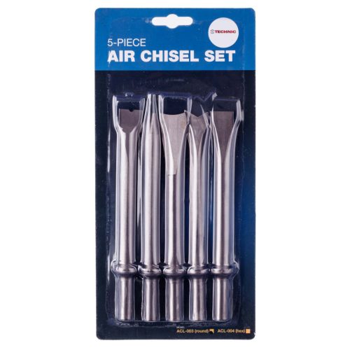 Set de Dălți Pneumatice 175 mm cu Prindere Rotundă pentru Mașini de Dăltuit TC Technic ACL-003