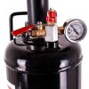 Rezervor de Presiune pentru Umflat Anvelope - Aerogun, Capacitate 9 Litri, Presiune de Lucru 6-8 Bar, Manometru 0-20 Bar, Conexiune Aer 1/4"
