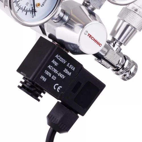 Reductor Dioxid de Carbon cu Supapă Magnetică și Contor de Bule pentru Acvarii (230V) TC Technic TC-T-BBL